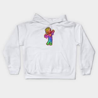 Rainbow yarn angel Kids Hoodie